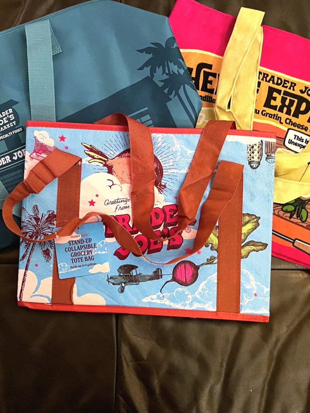 FIRM. 3 Bag Exciting, Colorful, and Functional Trader Joe's Bundle!!